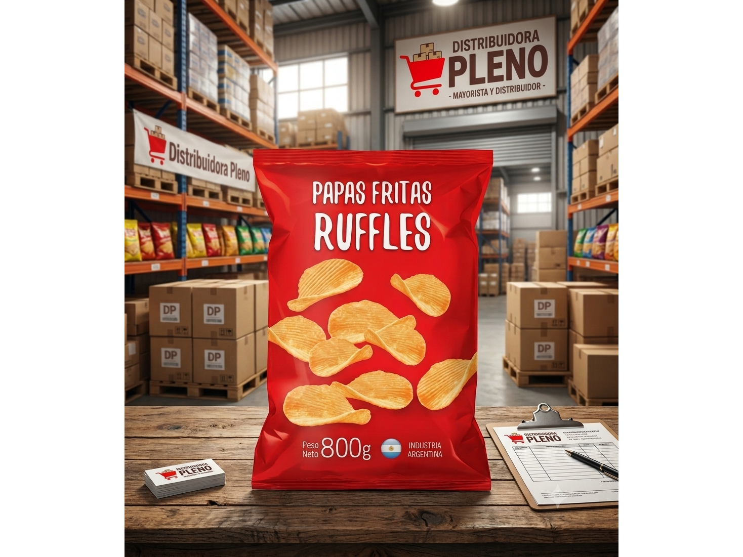 PAPAS RUFFLES X 800 GR LAURENS