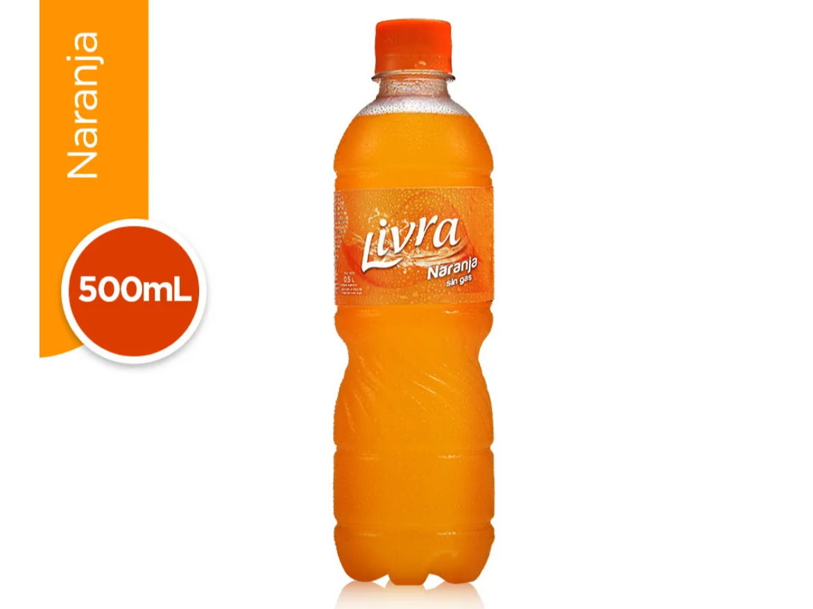 LIVRA NARANJA 500 ML PACK X 6 UNIDADES
