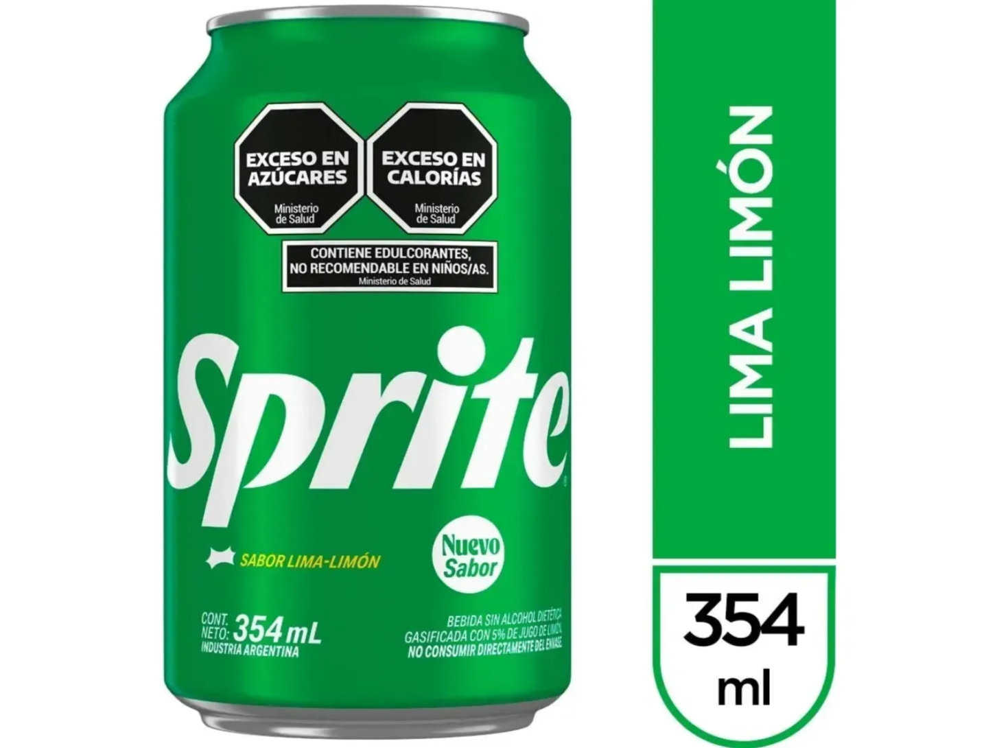 LATA DE GASEOSA SPRITE 354 ML PACK X 6 UNID
