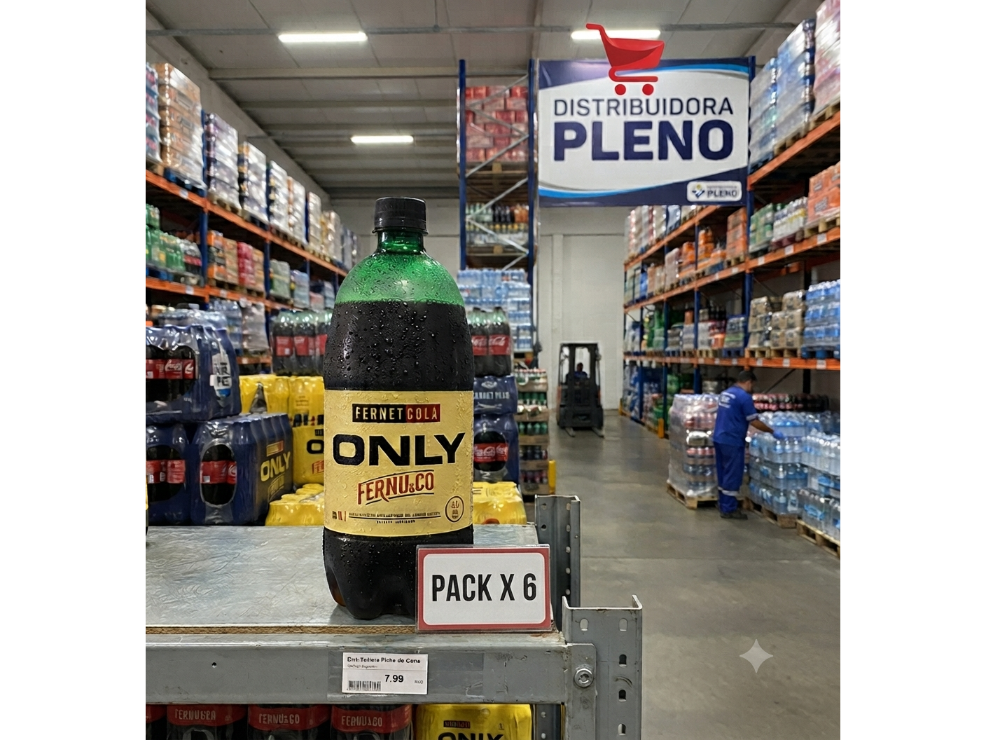 FERNUCO ONLY ETIQUETA AMARILLA X 1 LT PACK X 6 UNIDADES
