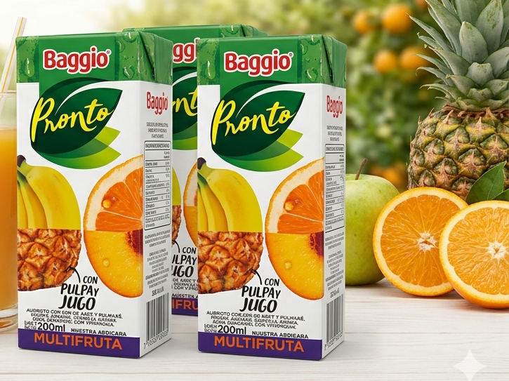 JUGO BAGGIO X 200 ML MULTIFRUTA PACK X 18 UNID