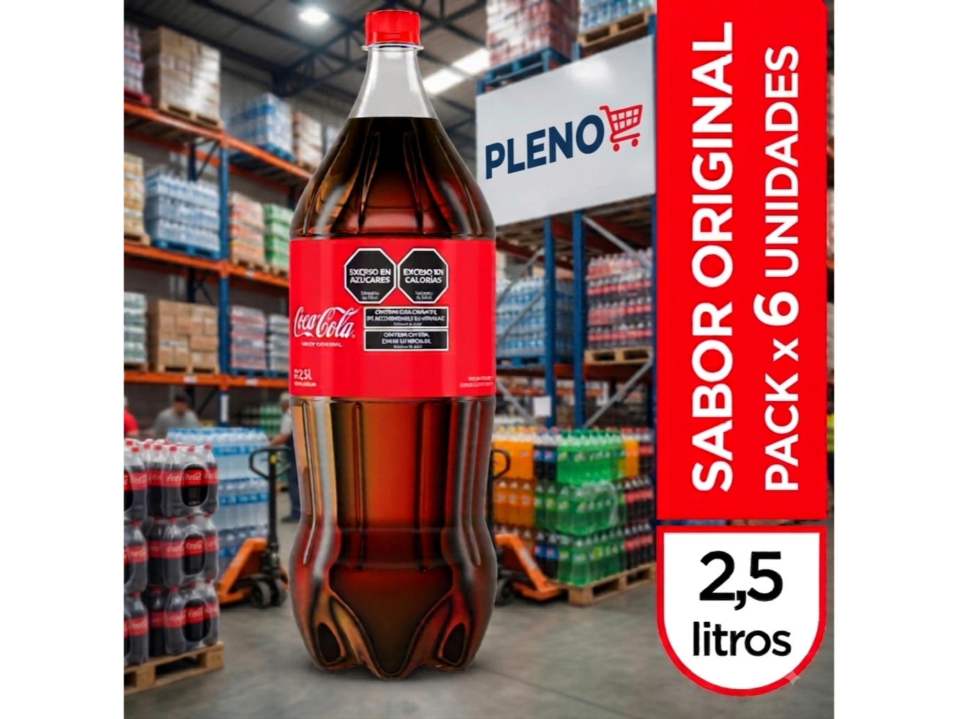 COCA COLA DESC. 2.5 LT PACK X 6