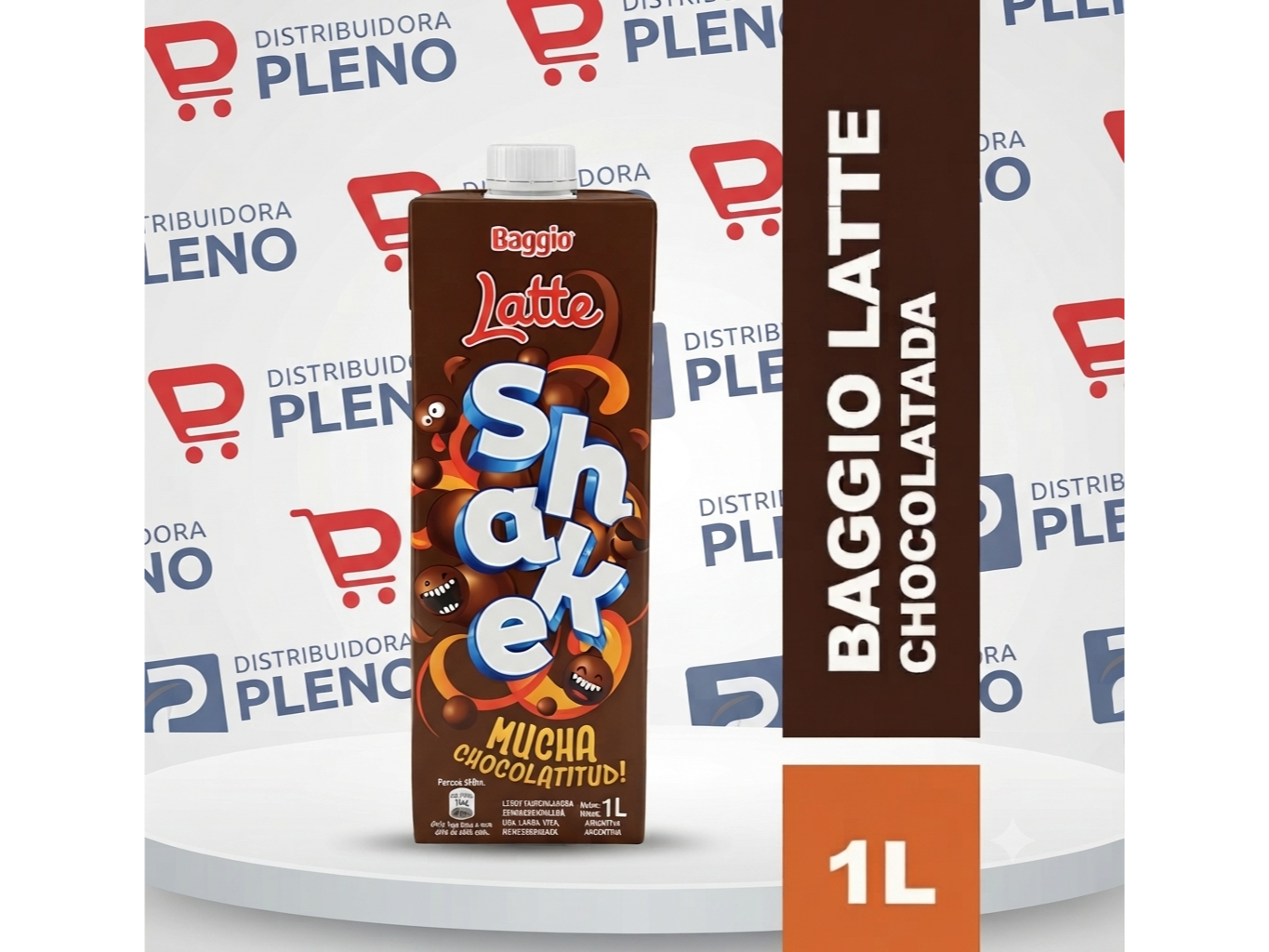 CHOCOLATADA 1 LT BAGGIO SHAKE PACK X 8 de PLENO DISTRIBUIDORA