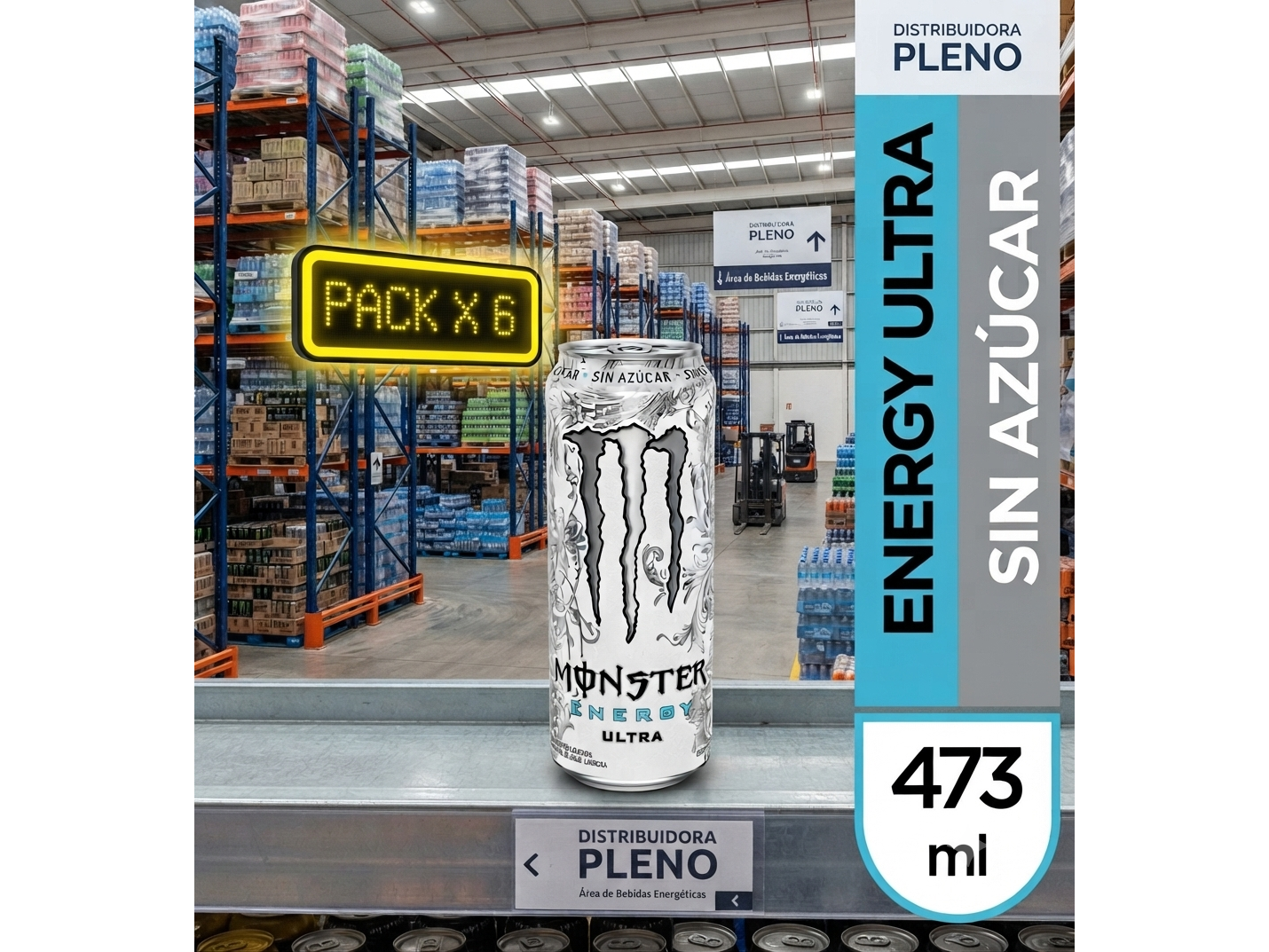 MONSTER BLANCO 473 ML PACK X 6