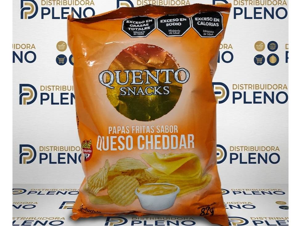 PAPAS QUENTO CHEDDAR X 82 GR