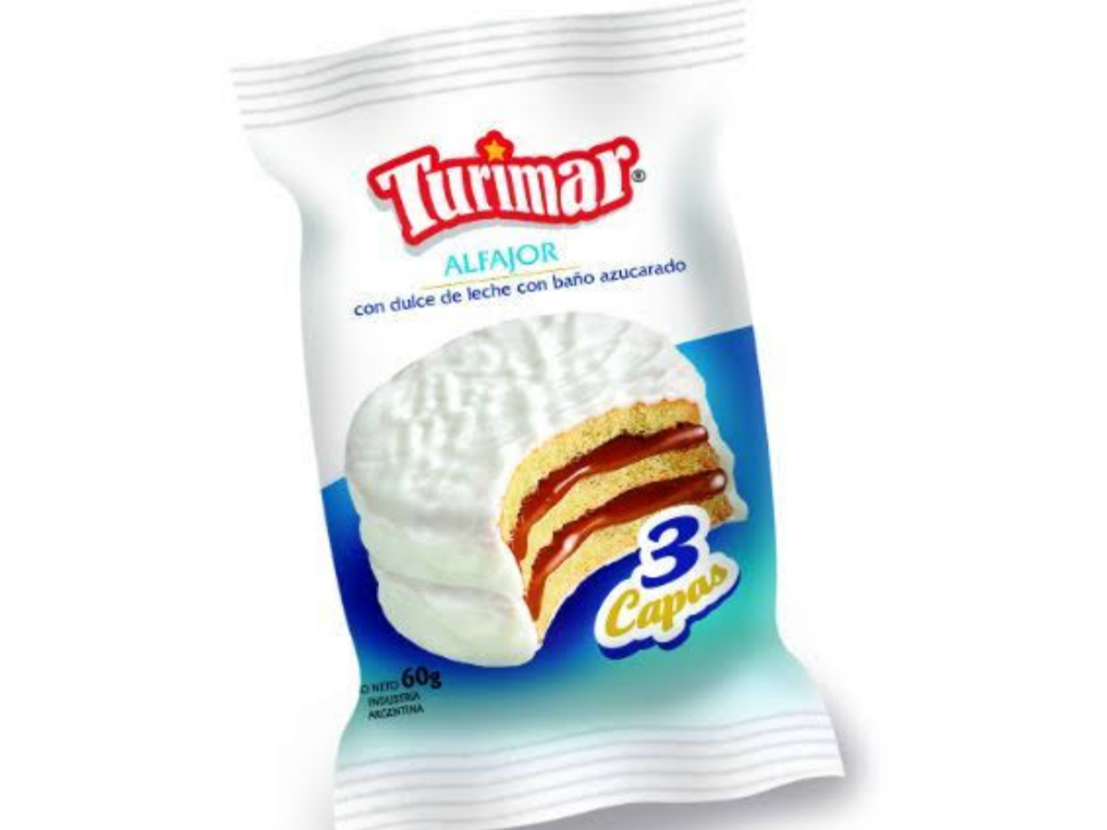 ALFAJOR TURIMAR TRIPLE BLANCO CAJA X 24 UNIDADES