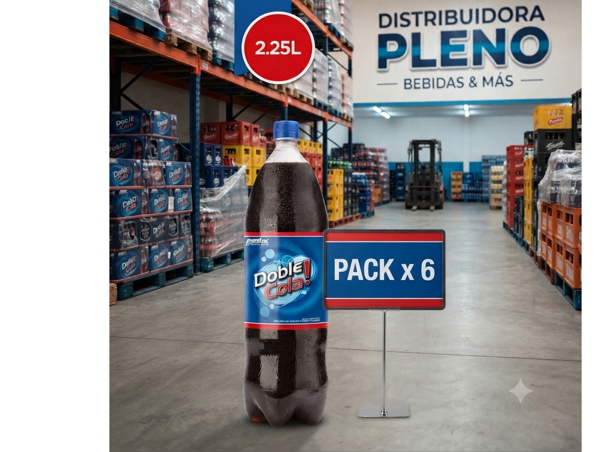 DOBLE COLA 2.25 LT PACK X 6