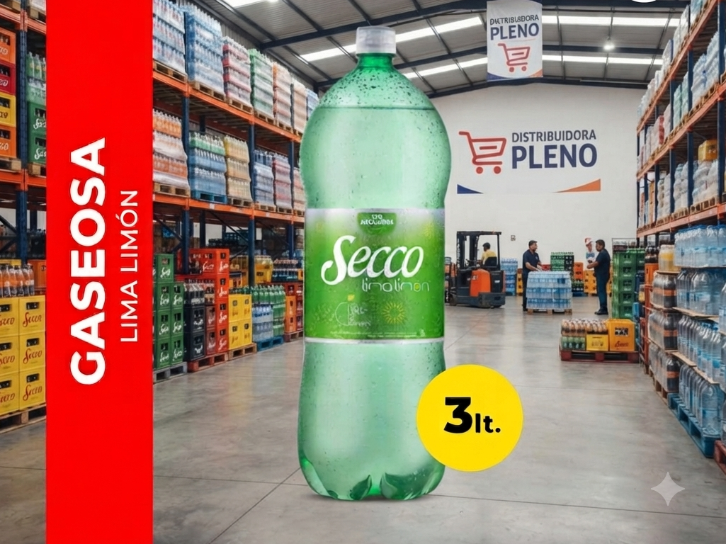 SECCO LIMA LIMON 3 LT PACK X 4