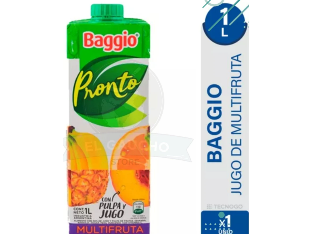 BAGGIO MULTIFRUTA 1 LT PACK X 8 UNIDADES