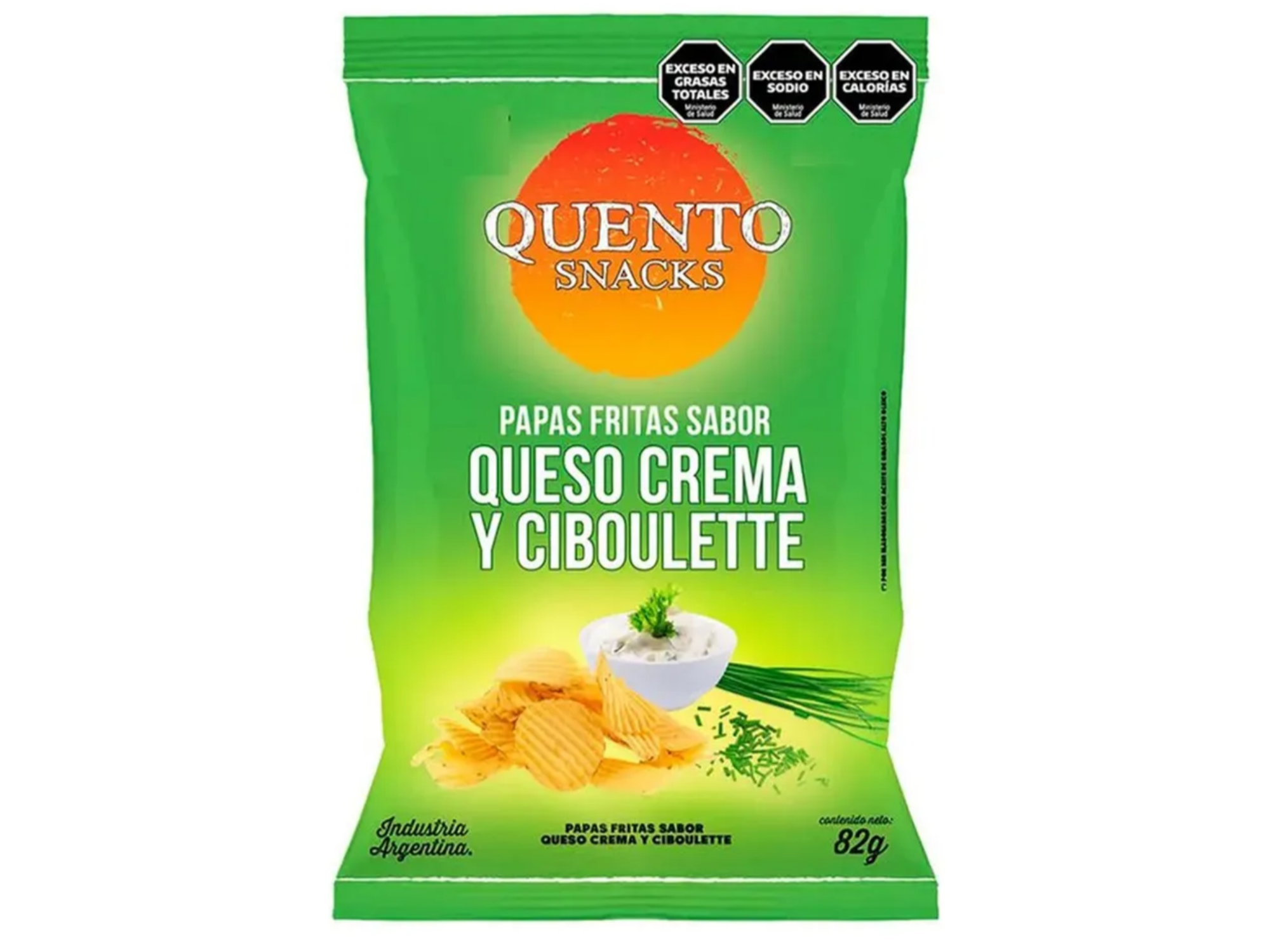 PAPAS QUENTO QUESO CREMA y CIBOULETTE 82gr
