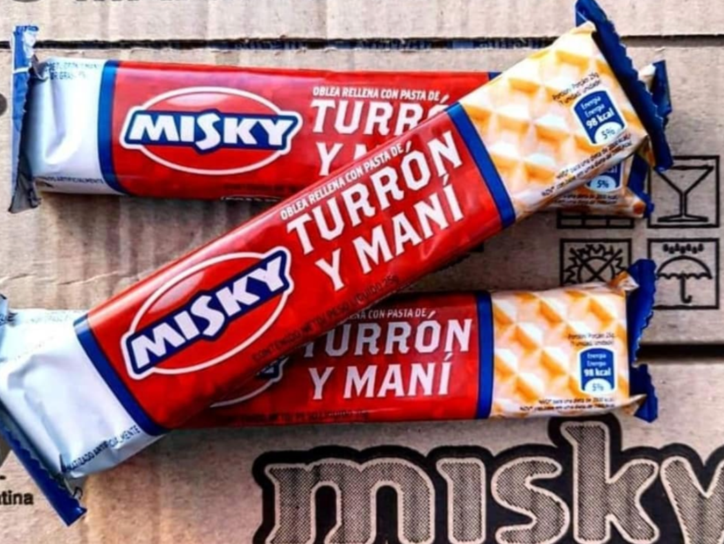TURRON MISKY x 25 GR CAJA X 50 UNIDADES