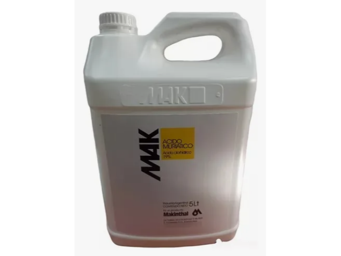 Mak acido muriatico(ph-) x 5 litros