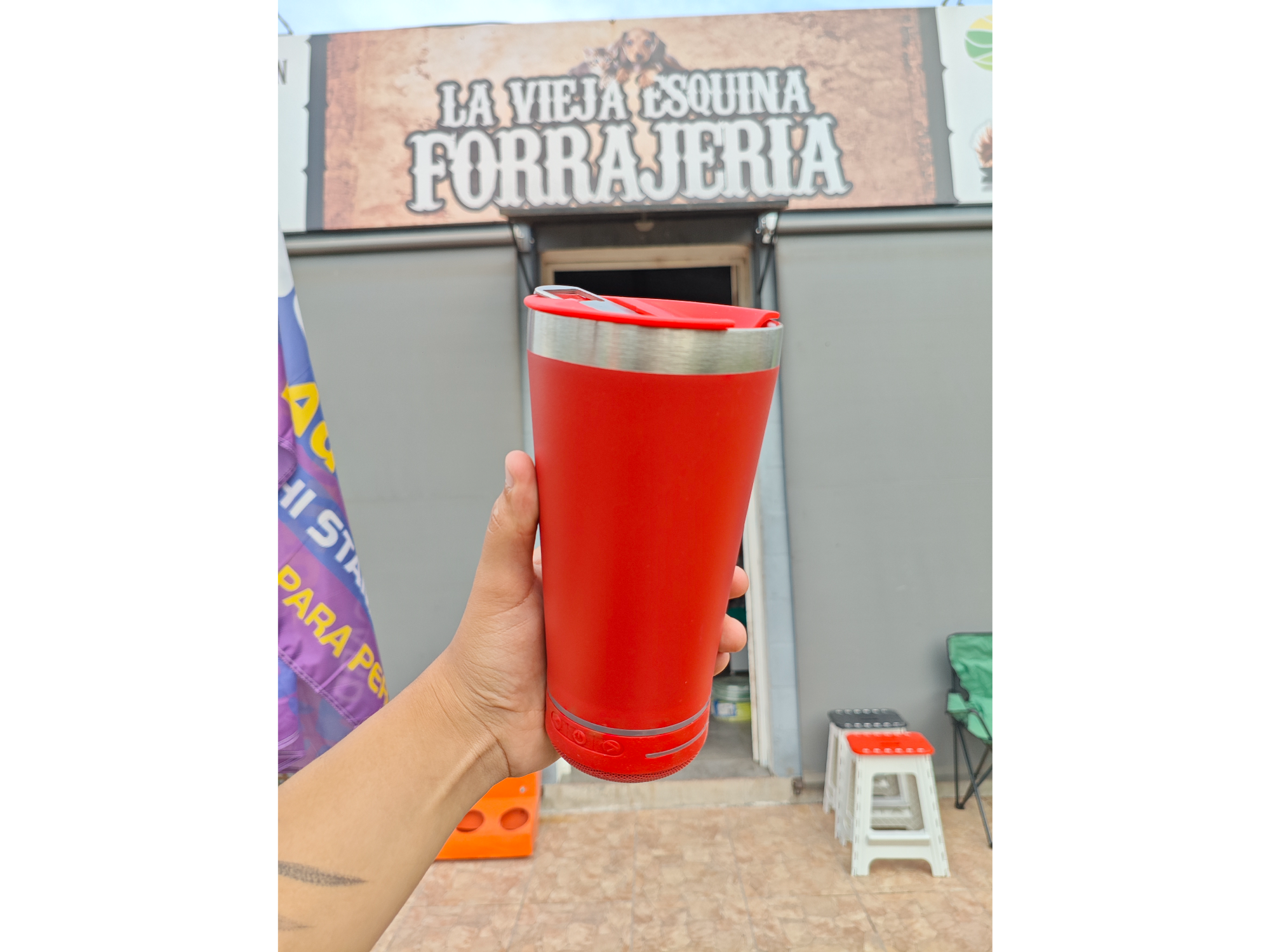 Vaso cervecero con parlante Bluetooth