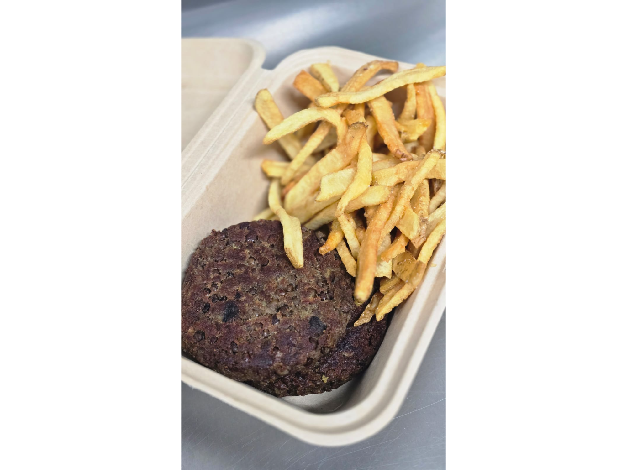 Hamburguesa veggie dal
