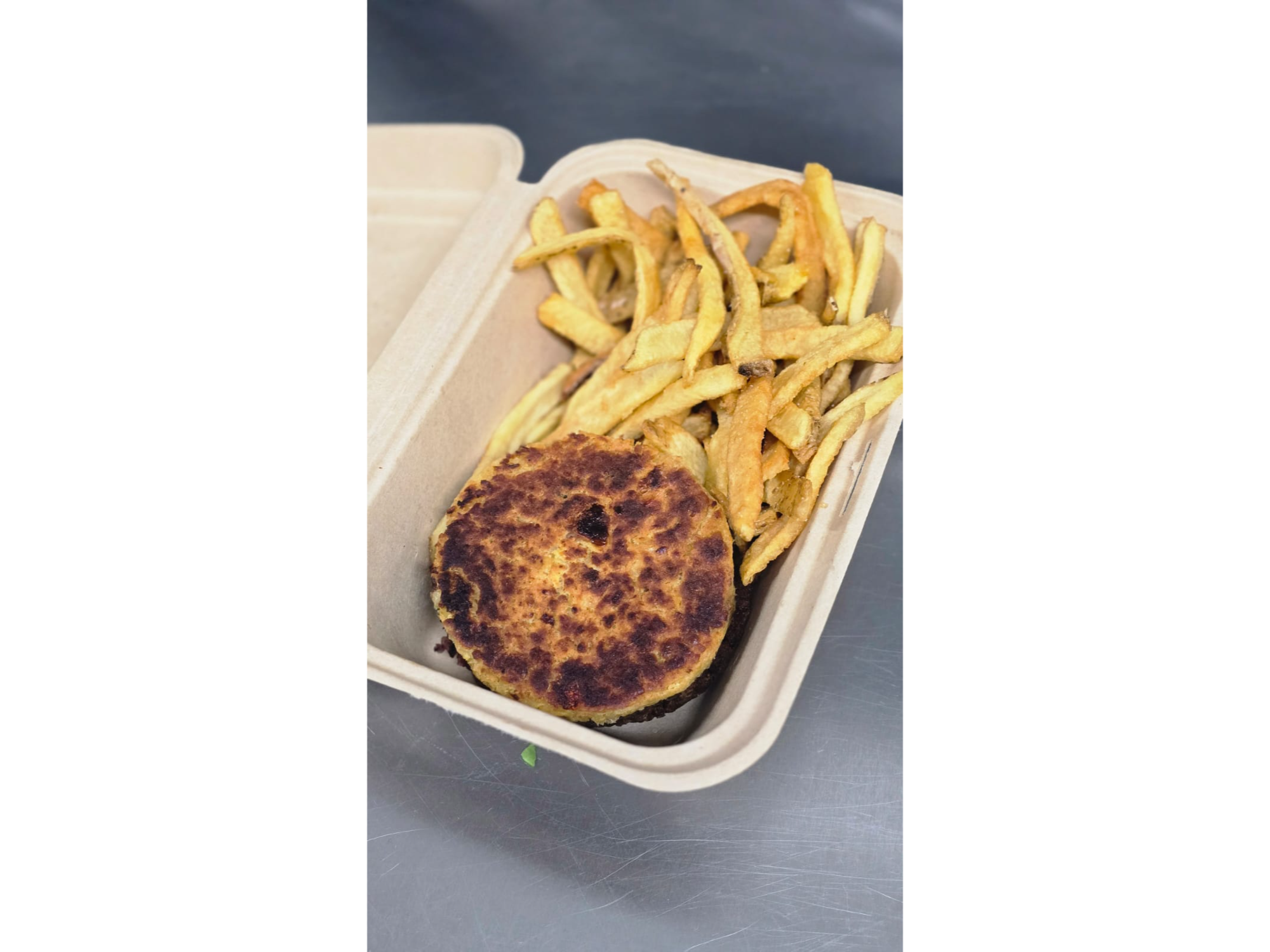 Hamburguesa veggie chana