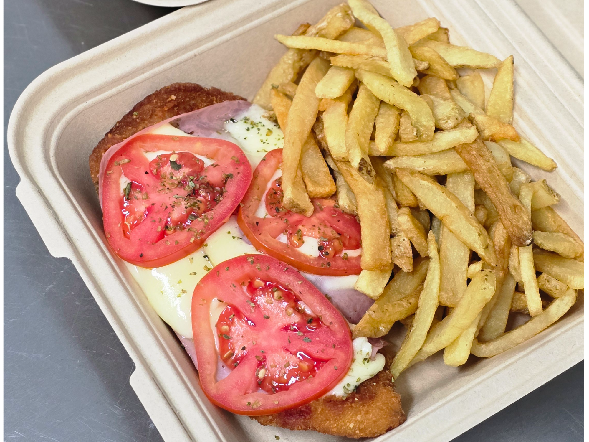 Milanesa napolitana de pollo