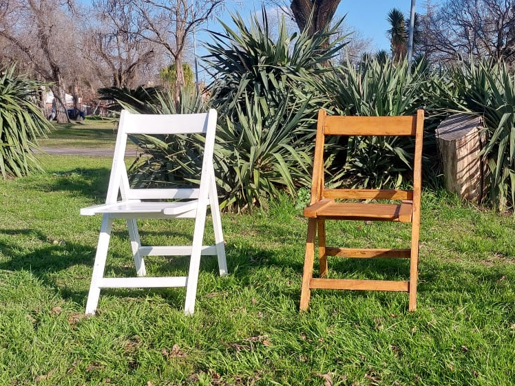Silla Madera Plegable de Vajilla Pehuen