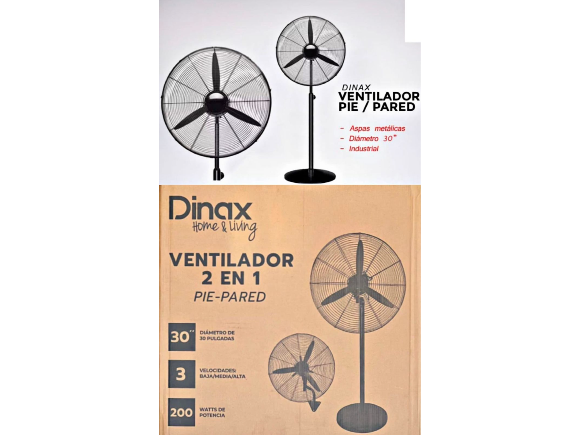 VENTILADOR INDUSTRIAL 30" | DINAX