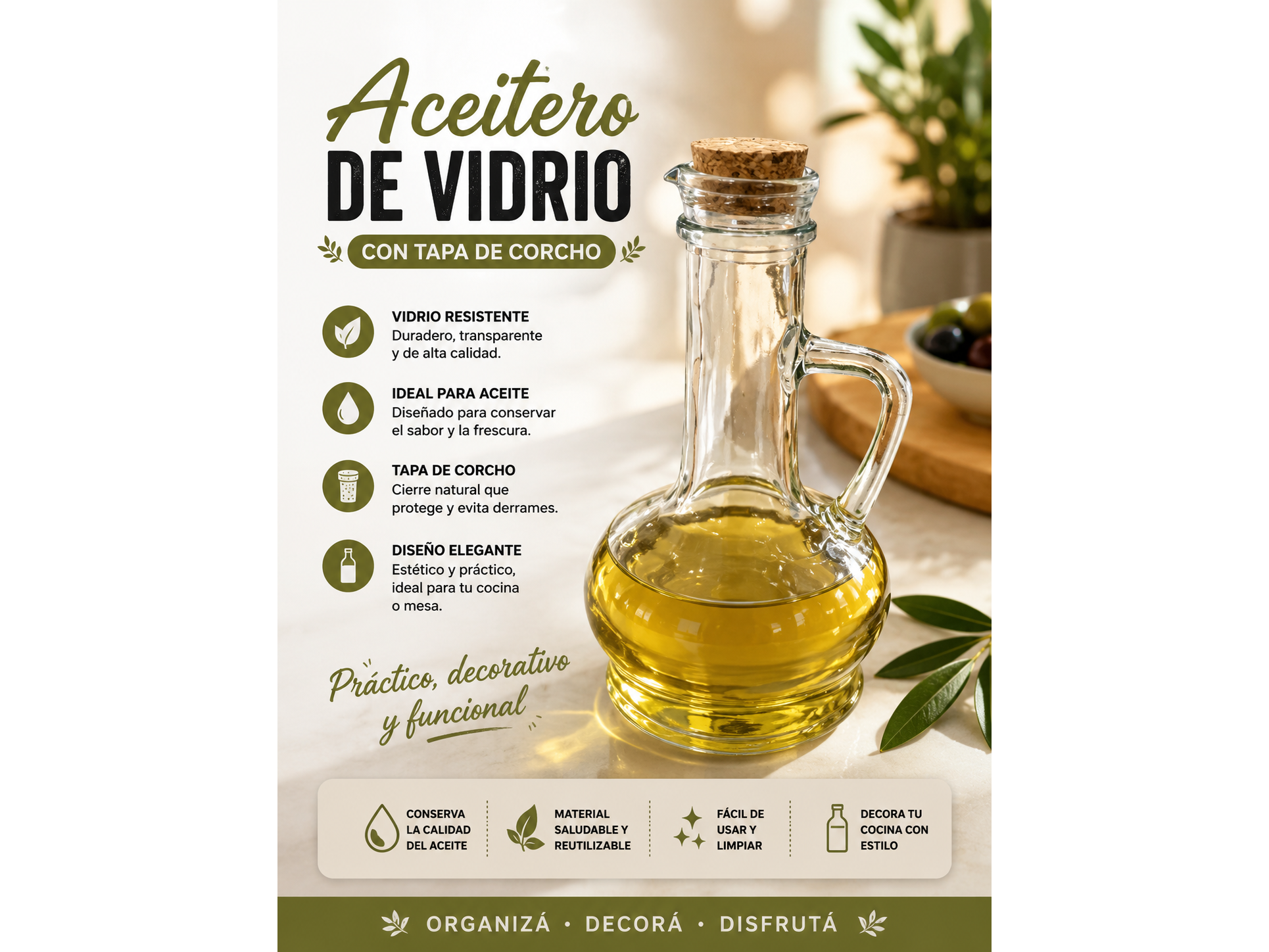 Aceitero de bazarcitrico