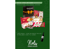 Caja navideña- box premium productos italianos lacasa
