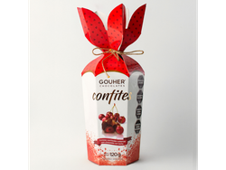 Tulipan cerezas confitadas cubiertas de chocolate x 120gr