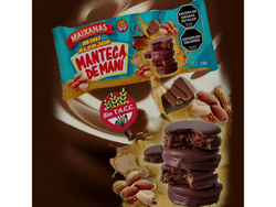 Mini Alfajores MAIXANAS relleno pasta de maní x 5un