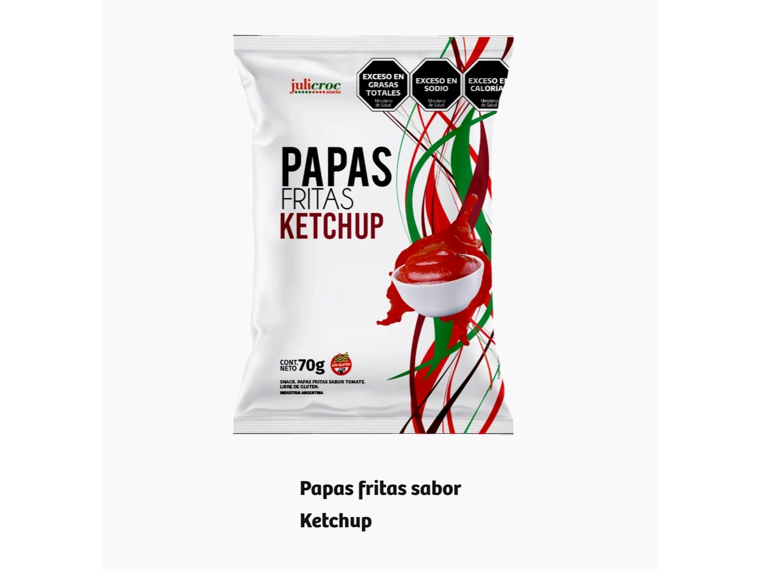 Julicroc papas fritas ketchup x 70GS