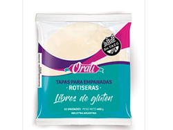 Tapas de empanadas Orali Rotiseras x 12UN