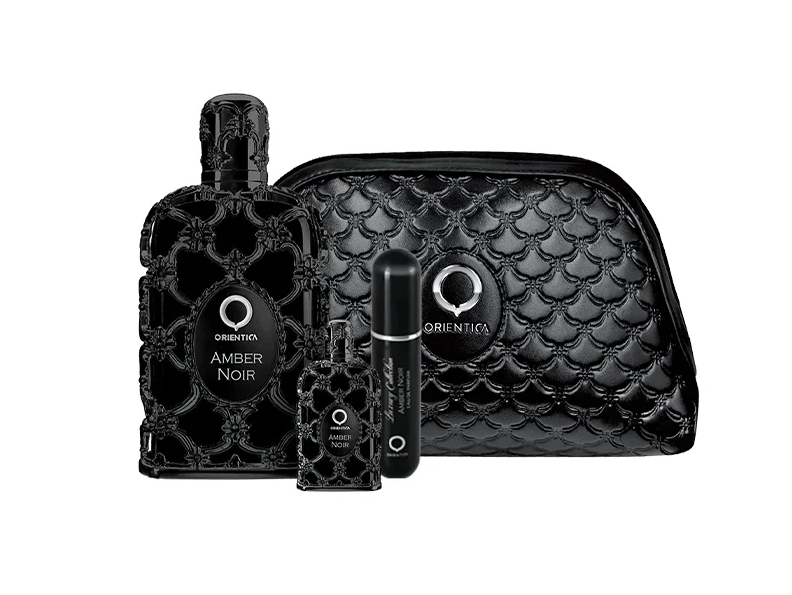 Kit Orientica Amber Noir Neceser + Perfume X80ml + Mini Perfumero + Decant