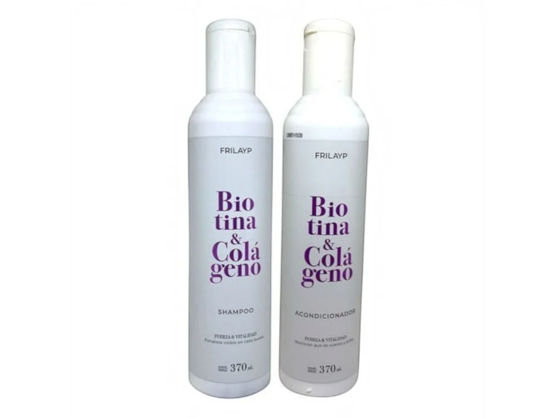 Kit Frilayp Biotina Colageno Shampoo + Acondicionador X370ml