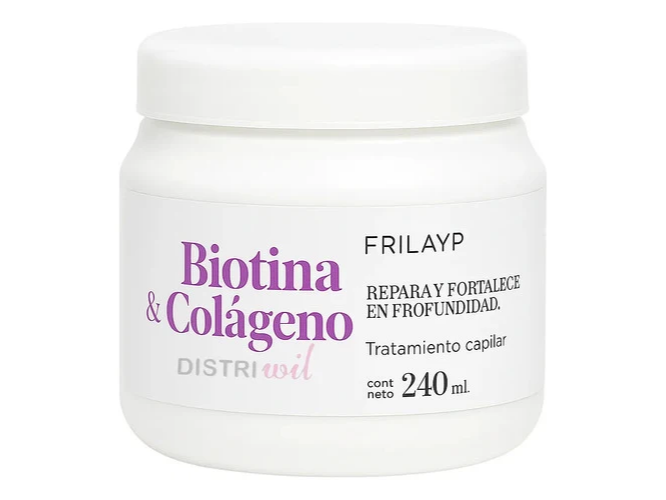 TRATAMIENTO Capilar Biotina Y Colageno Frilayp X240ml