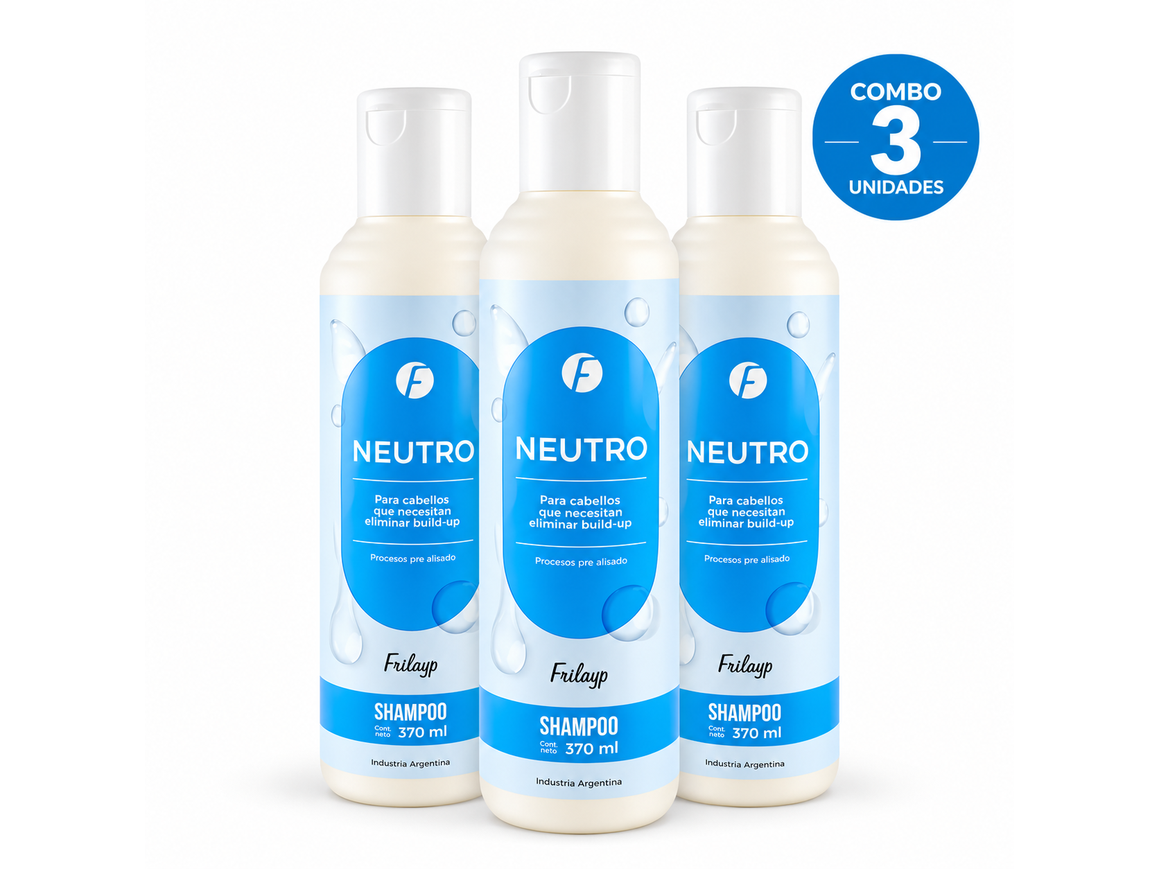 Acondicionador Neutro Frilayp 370g Post Alisado Limpieza X3u