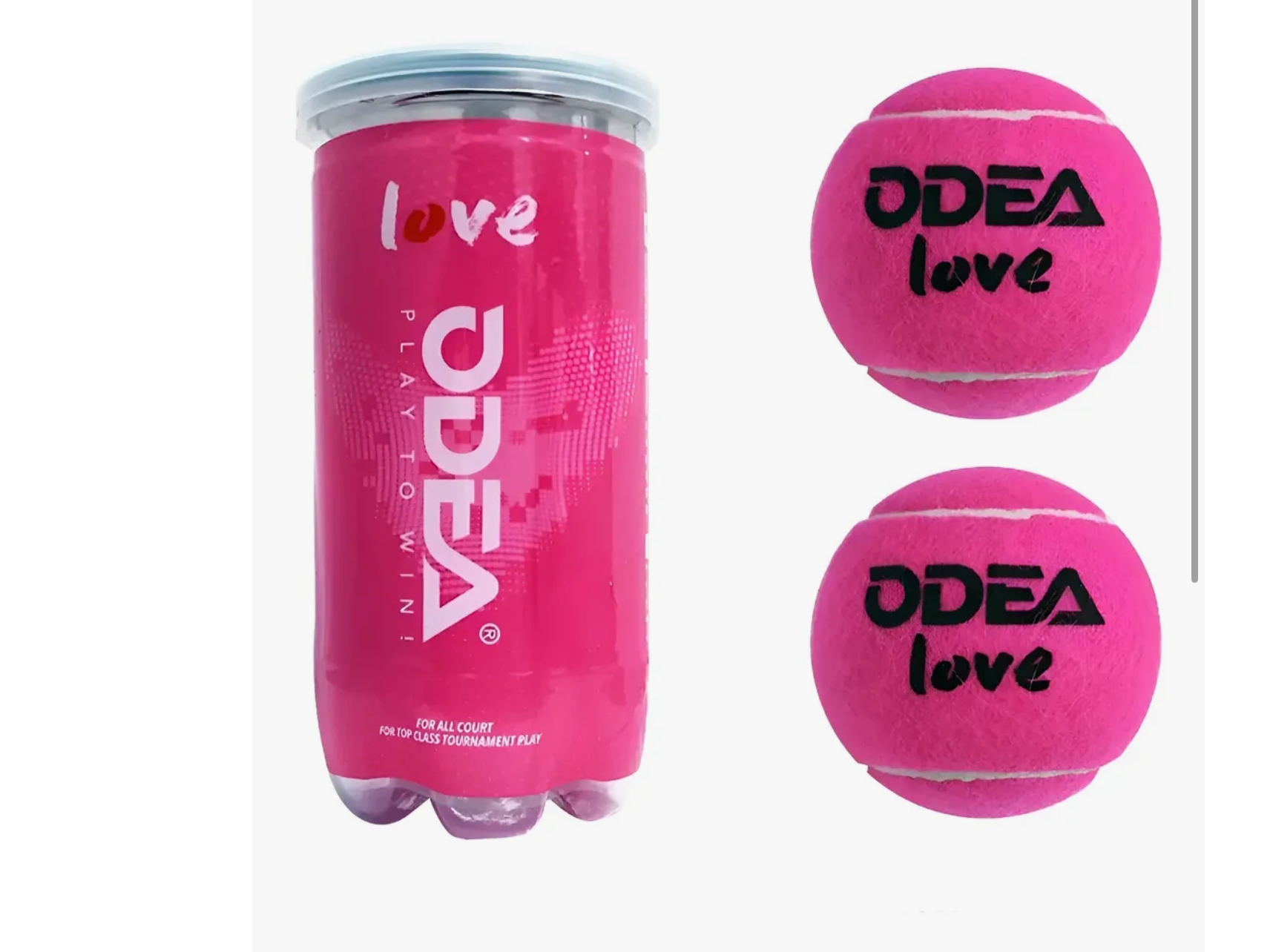 Tubo de Pelotas Odea Rosas