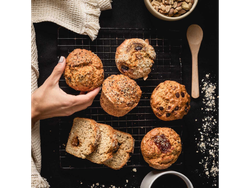 Muffin Coco y Frutos Rojos