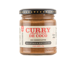 Curry de tomates y leche de coco