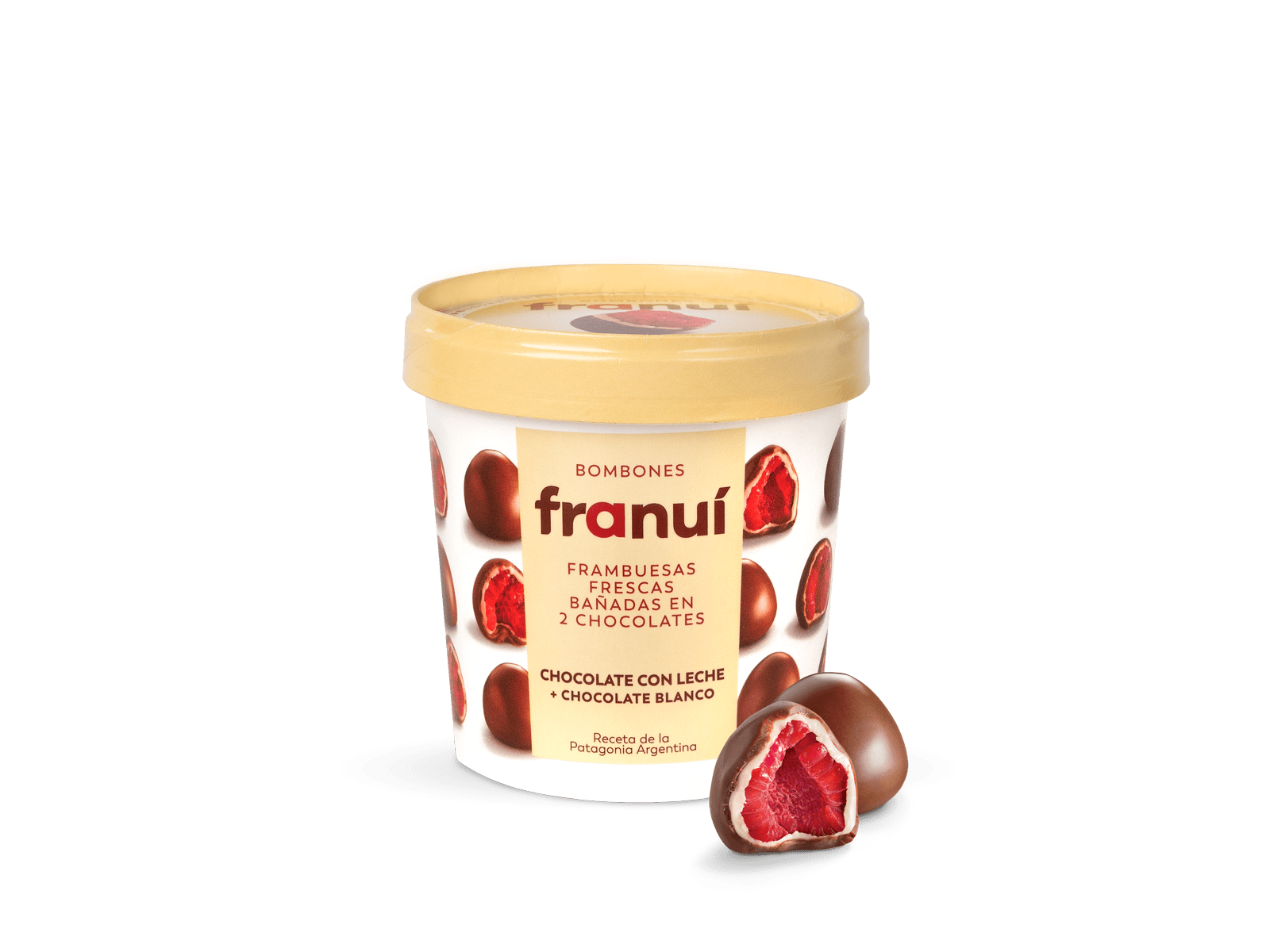 Franui chocolate con leche y chocolate blanco