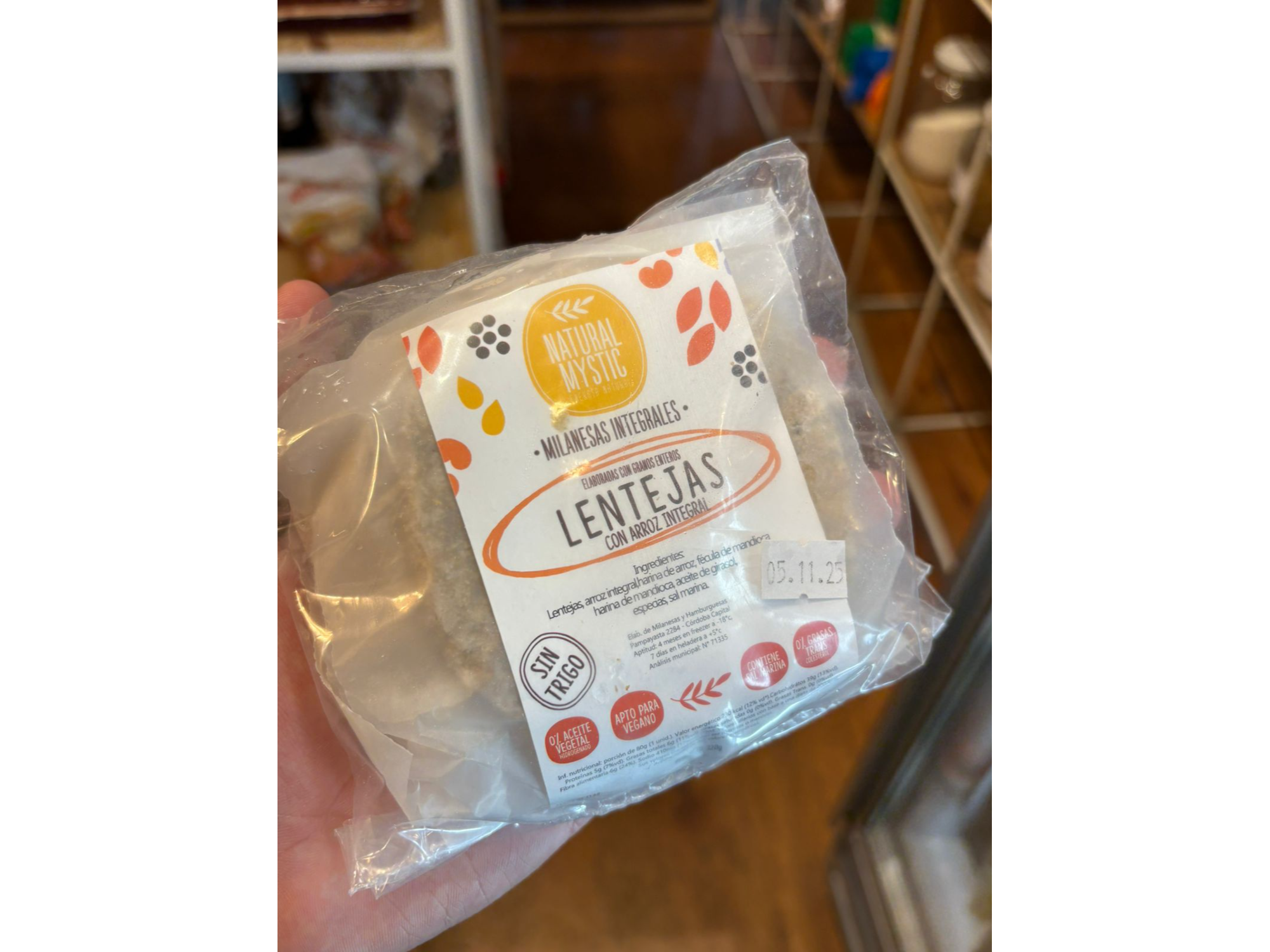 Milanesas integrales de lentejas - MYSTIC