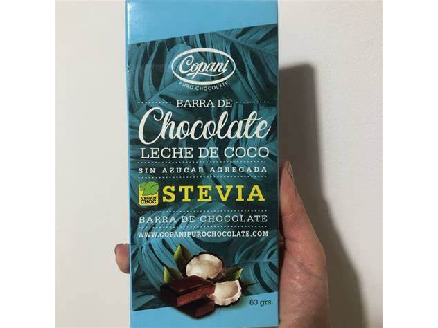 Chocolate Copani con leche de coco