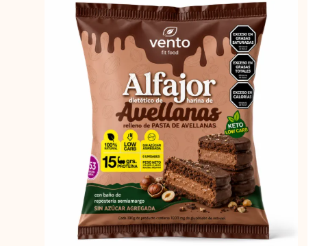 Alfajor Keto- Pasta de avellanas- VENTO FIT