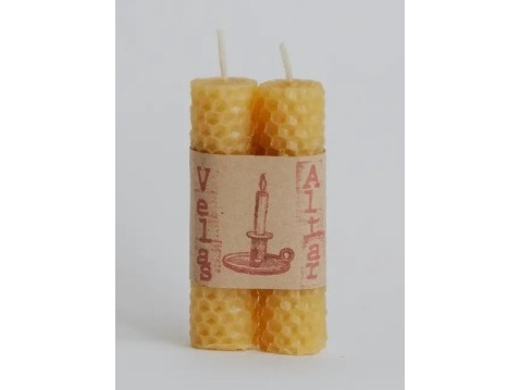 Velas de Cera de Abeja chicas