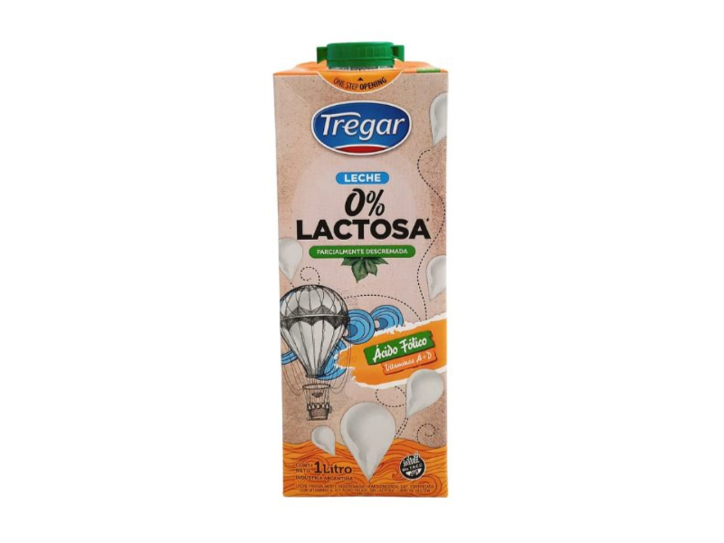 Leche sin lactosa descremada - TREGAR