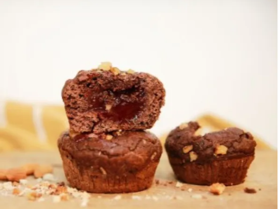 Muffins chocolate y frutos rojos keto Vento Fit