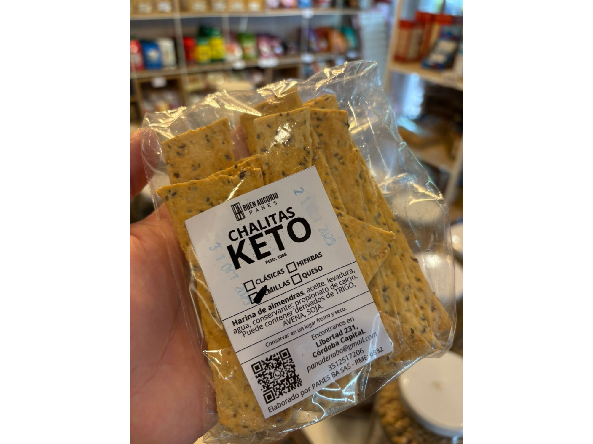 Chalitas Keto con semillas