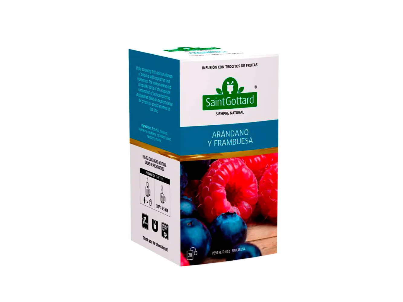 Te Saint Gottard Arandano y Frambuesa