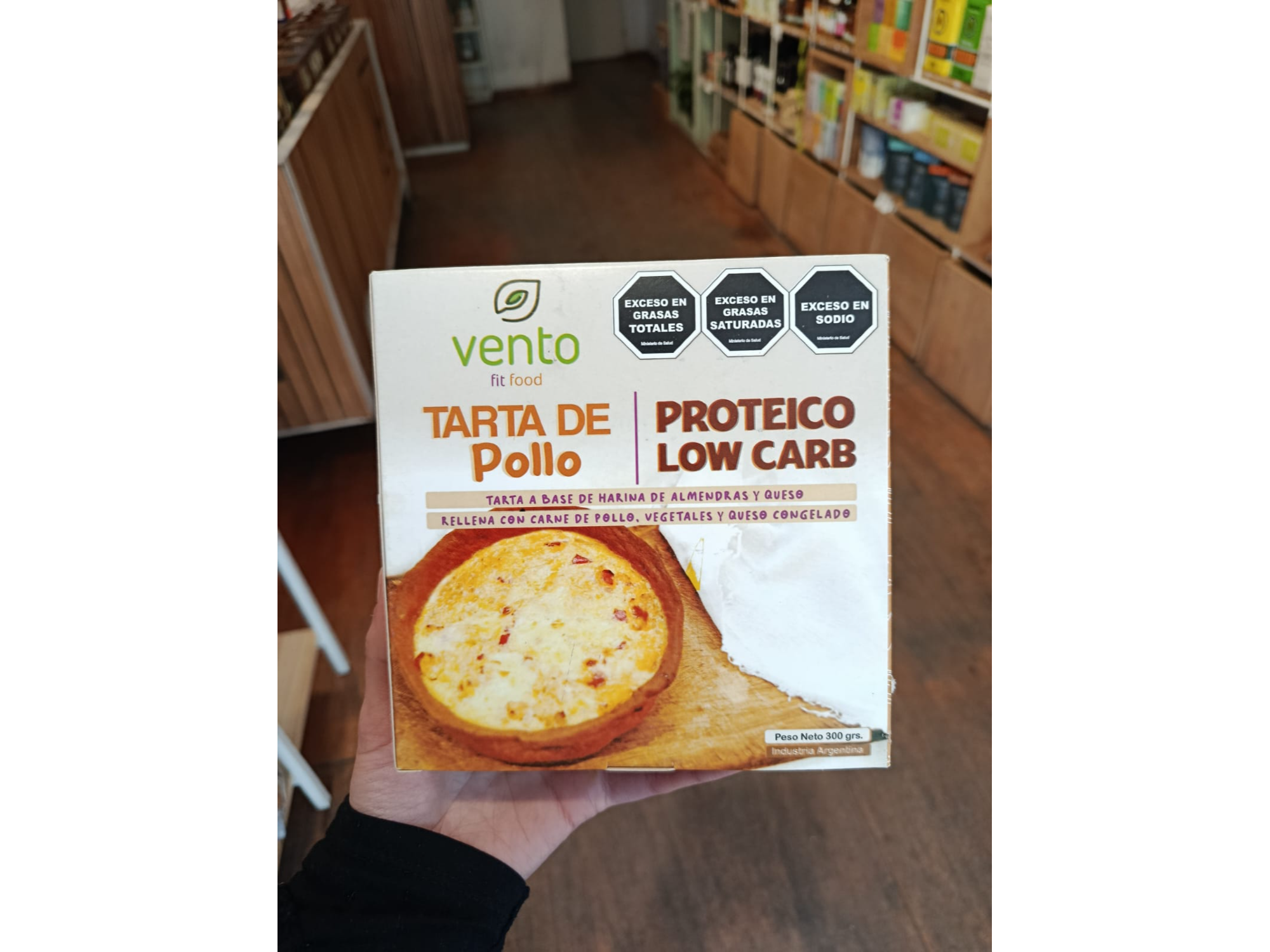 Tarta keto de pollo y muzza