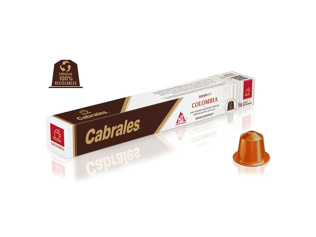 Cabrales Capsulas Cafe Tostado Molido Colombia
