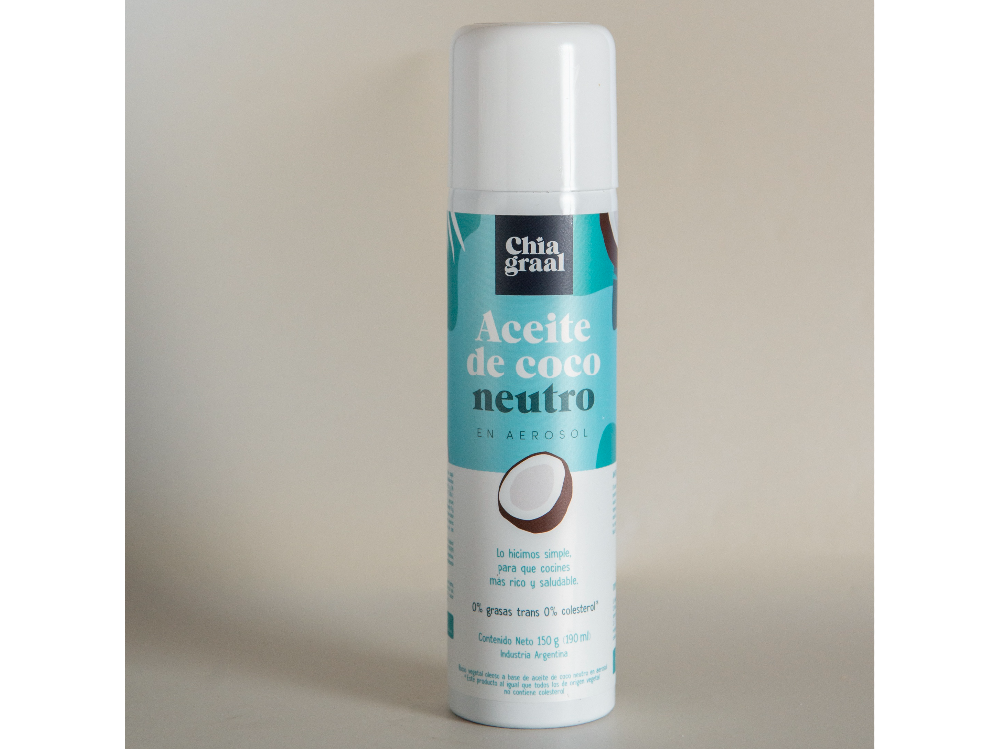 Aceite de coco en aerosol