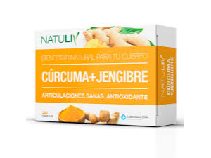 Antioxidante Curcuma + Jengibre Natuliv