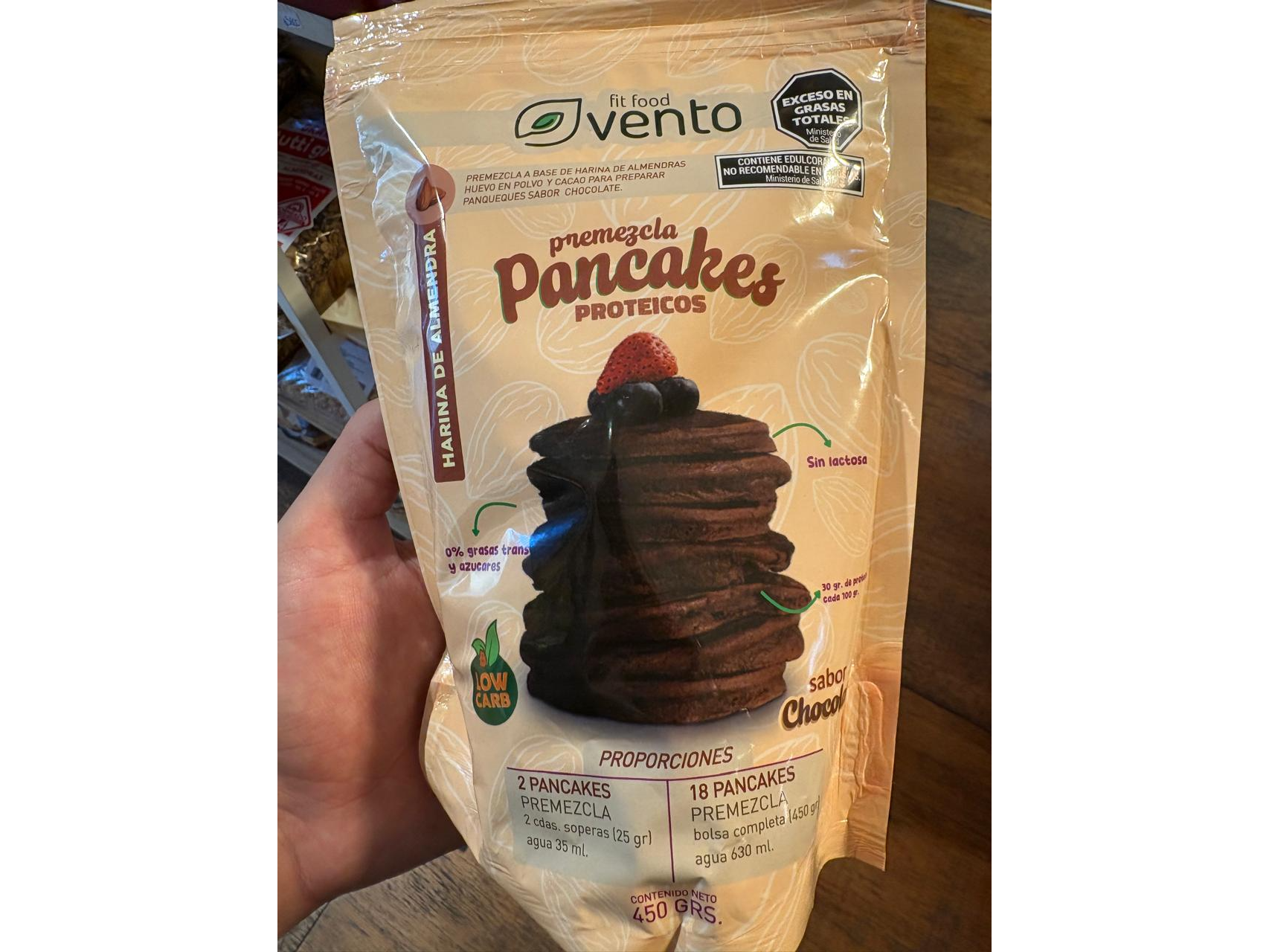 Premezcla Pancakes Keto Vento Fit Vainilla / Chocolate