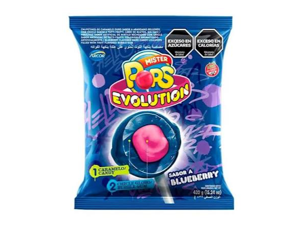 CHUPETIN POP EVOLUTION AZUL 24U